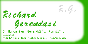 richard gerendasi business card